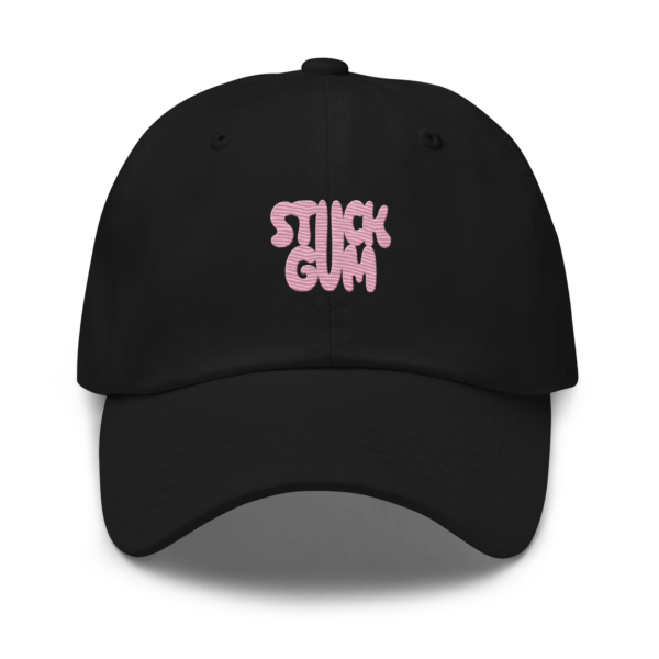 Dad hat stuck gum
