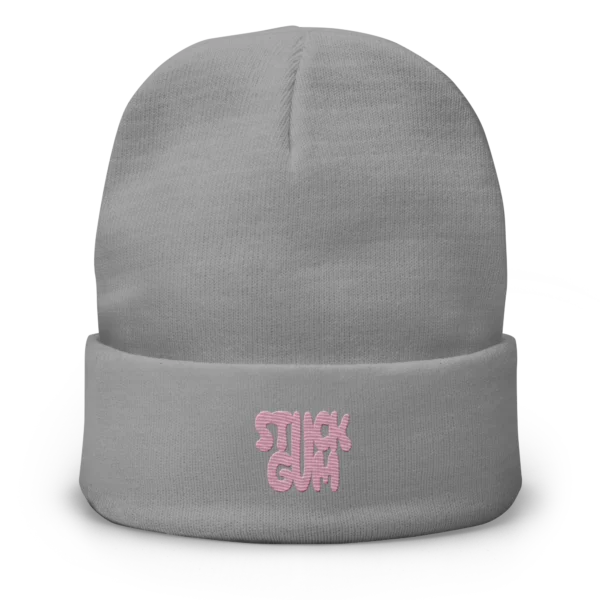 Beanie stuck gum